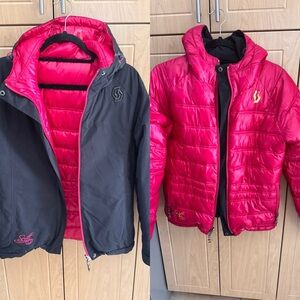 ⚠️EUC Scott Reversible Pink Black
Puffer Ski Snow Jacket READ
